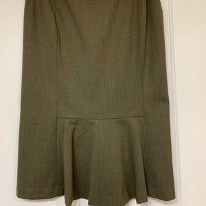 Ralph Lauren olive green pencil skirt
